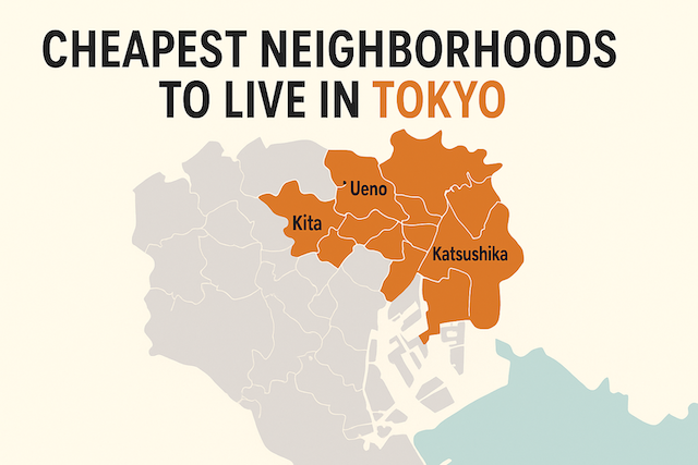 Cheapest Neighborhoods to Live in Tokyo